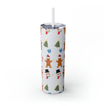 RX Gingerbreads - Skinny Tumbler with Straw, 20oz