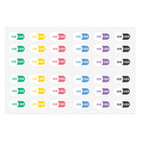 She/Her Pronoun Stickers for Badge - Pharmacy Pills - Sticker Sheet