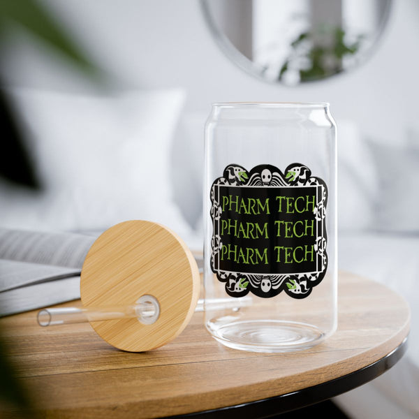 Beetlejuice Pharm Tech Sipper Glass // Halloween