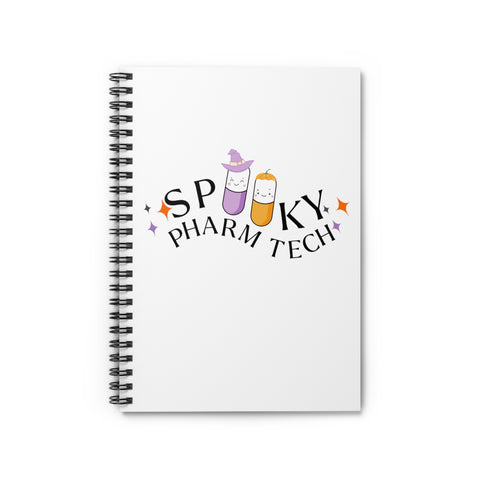 Spooky Pharm Tech Notebook- White