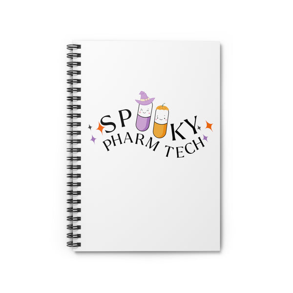 Spooky Pharm Tech Notebook- White
