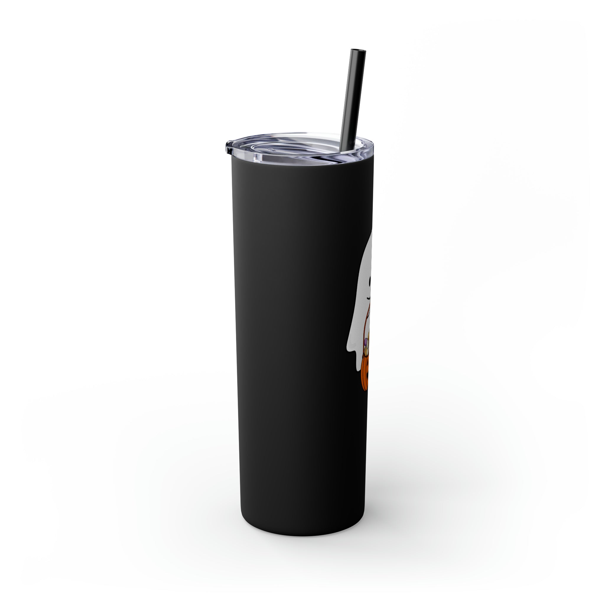 Ghost Trick or Treat Skinny Tumbler with Straw, 20oz