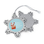 Santa's Favorite Pharmacy Tech Pewter Snowflake Ornament