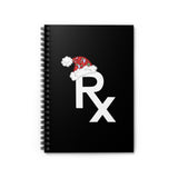 Rx Santa Hat - Notebook (Black)