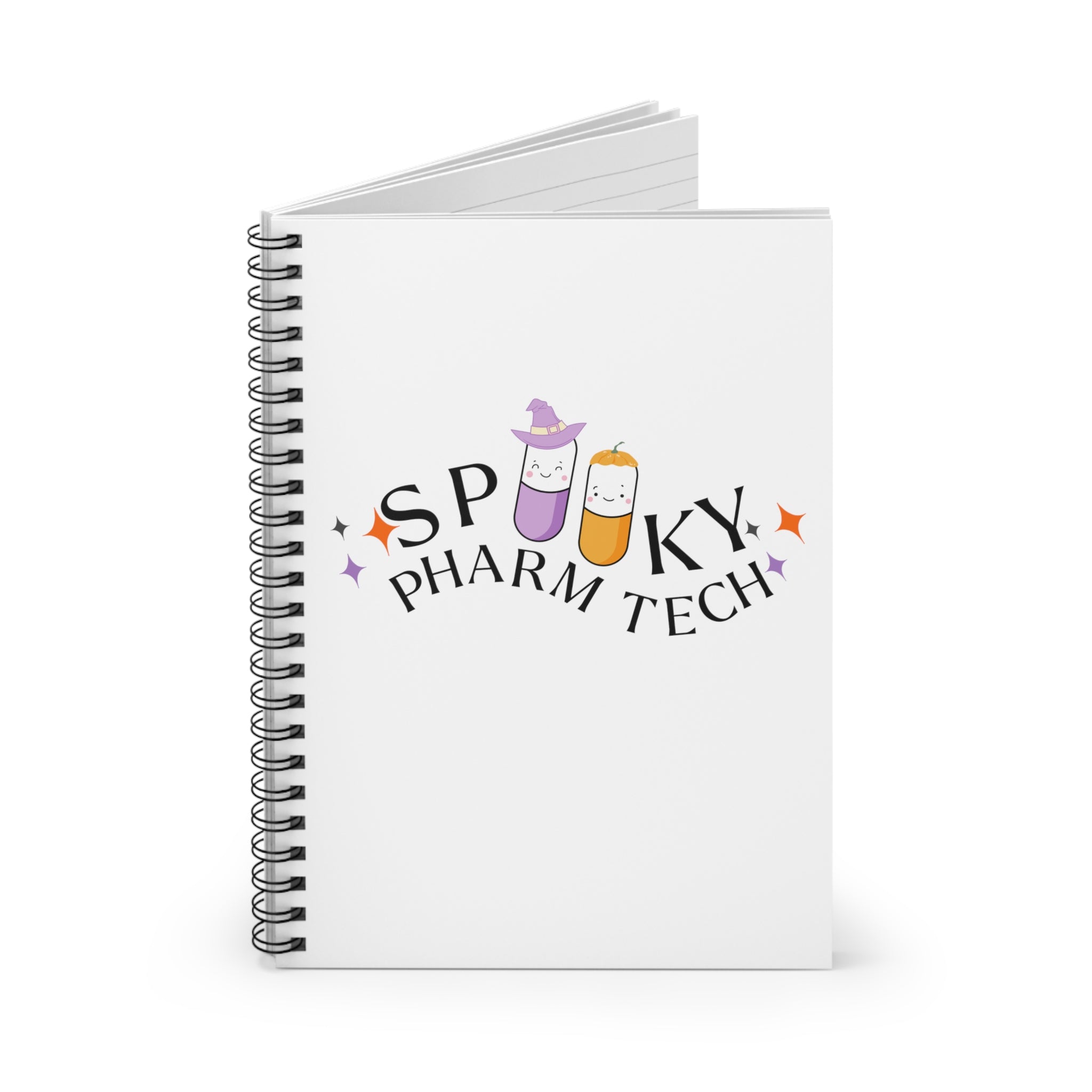 Spooky Pharm Tech Notebook- White