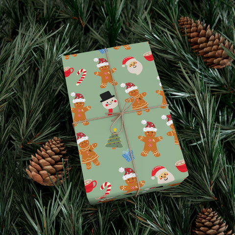 Rx Gingerbreads - Gift Wrap Papers (Green)