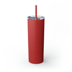 Rx Santa Hat - Skinny Tumbler with Straw, 20oz