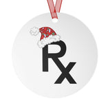 Rx Santa Hat - Metal Ornaments