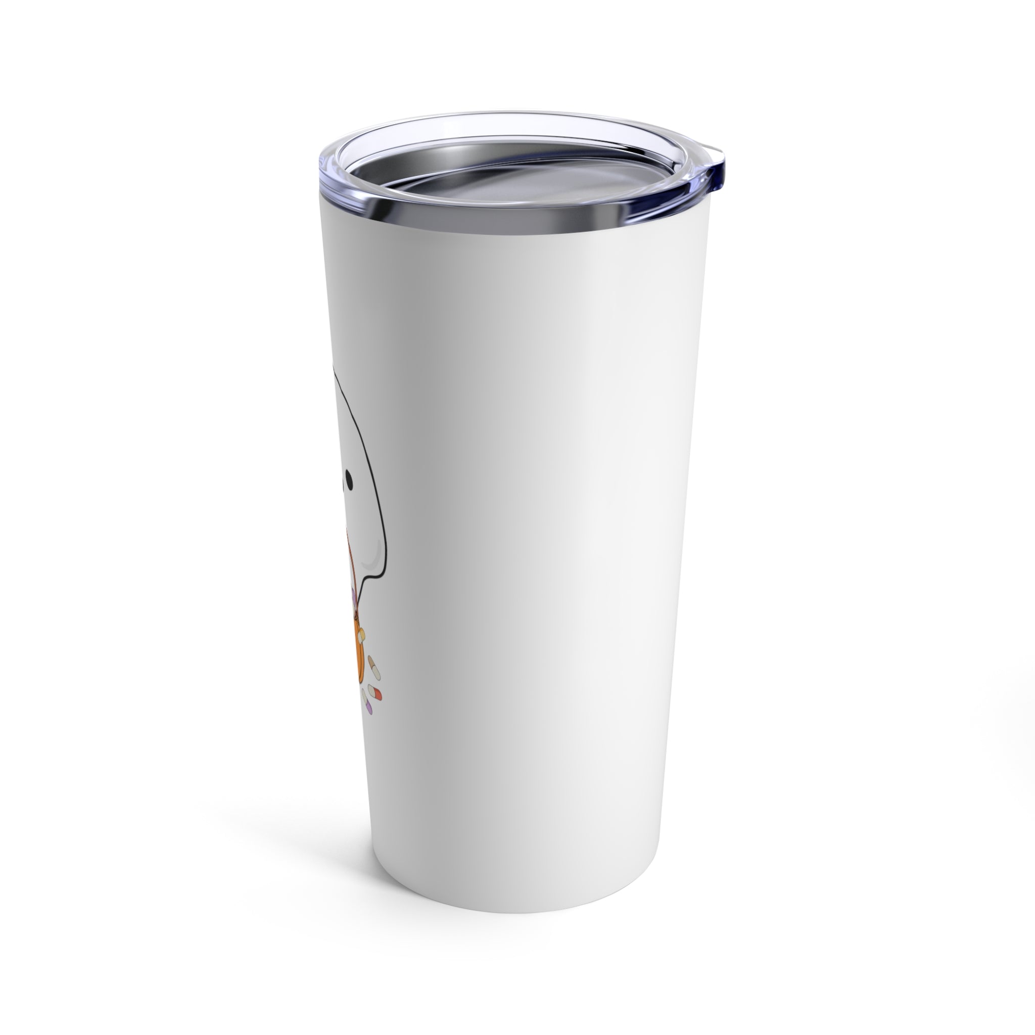 Ghost Trick or Treat Tumbler 20oz- White