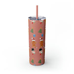 RX Gingerbreads - Skinny Tumbler with Straw, 20oz