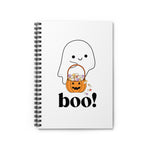 Ghost Trick or Treat "Boo!" Notebook- White
