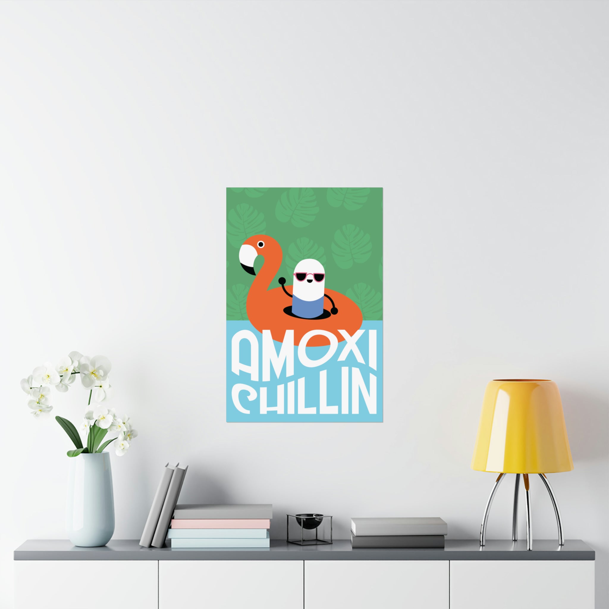 Amoxi-"Chillin" Matte Vertical Poster - Pharmacy Fun Decor