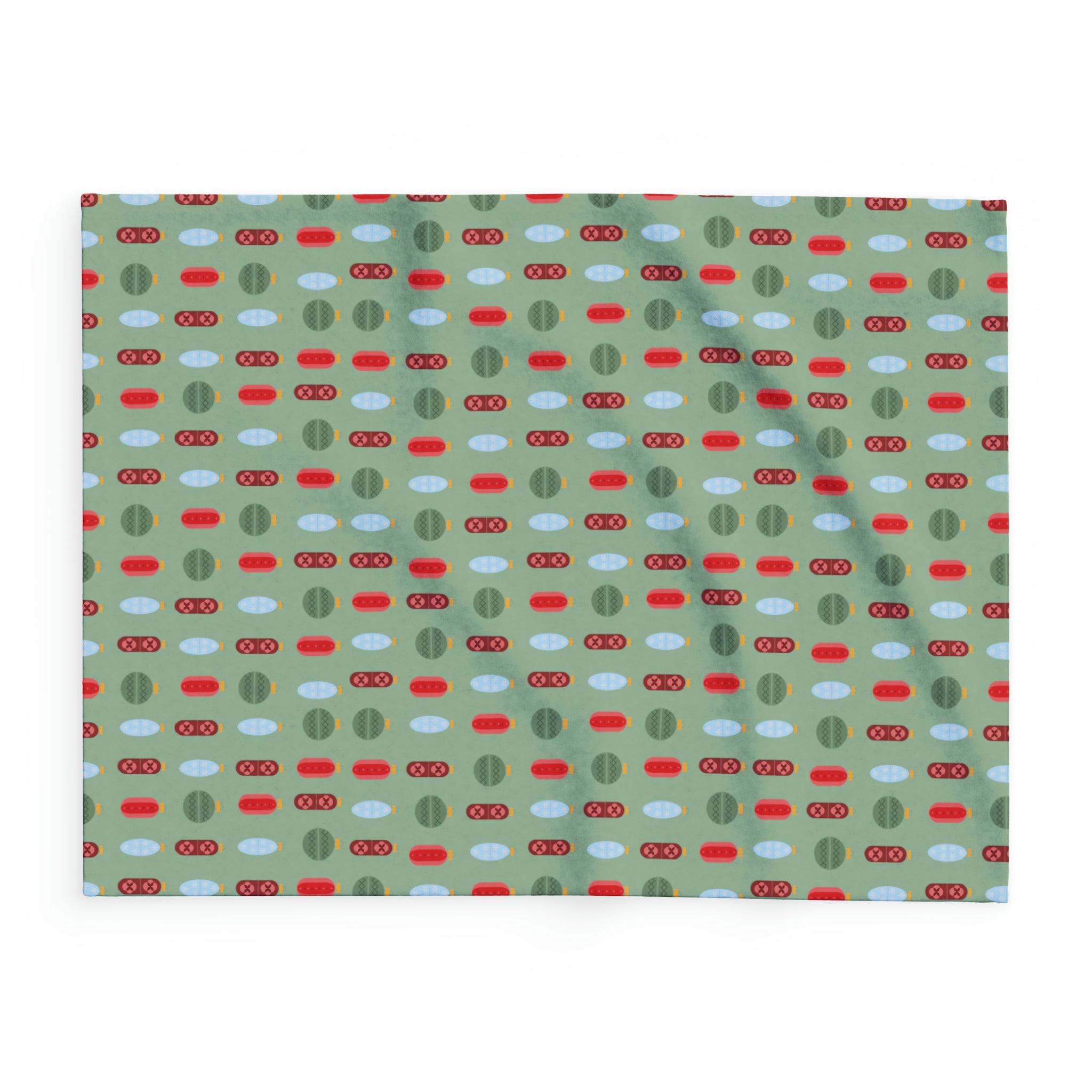 Pharmacy Pills Ornaments - Arctic Fleece Blanket (Green)