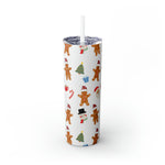 RX Gingerbreads - Skinny Tumbler with Straw, 20oz