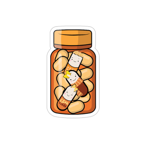 Fall Vibes Pill Bottle Sticker