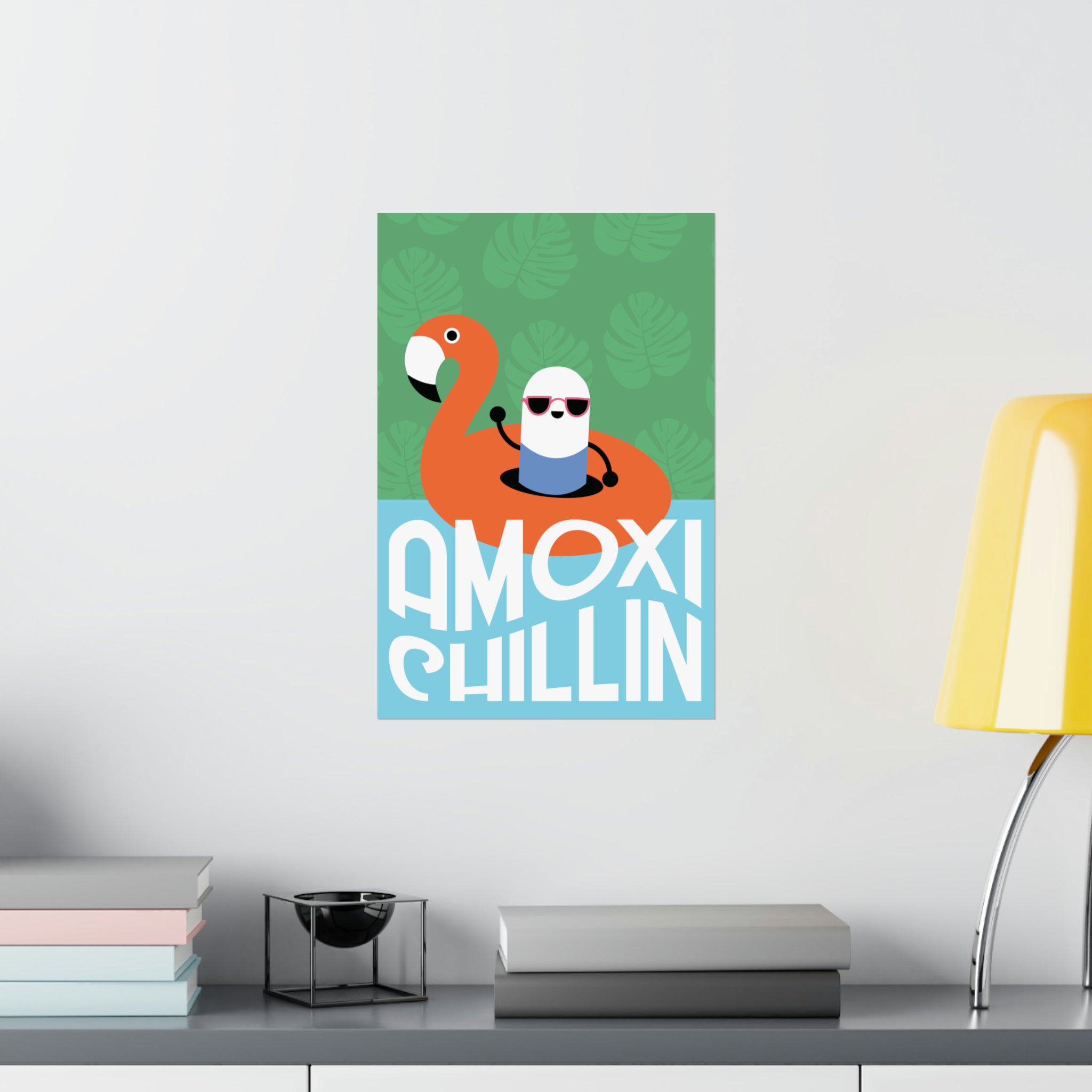 Amoxi-"Chillin" Matte Vertical Poster - Pharmacy Fun Decor
