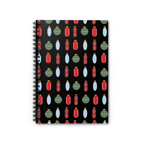 Pharmacy Pill Ornaments - Notebook (Black)