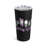 Spooky Pharm Tech "Spider Webs" Tumbler 20oz- Black