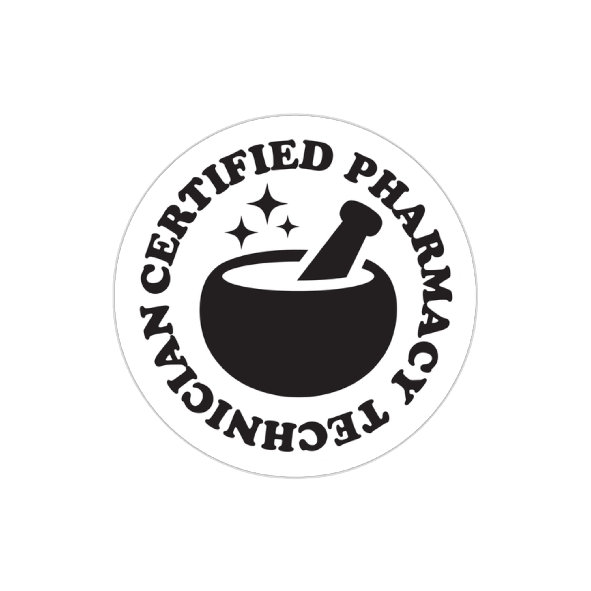 CPhT Mortar & Pestle Sticker- Solid