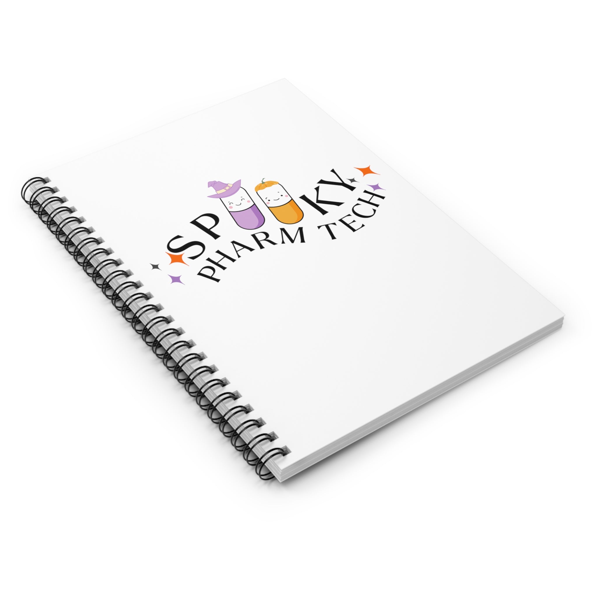 Spooky Pharm Tech Notebook- White