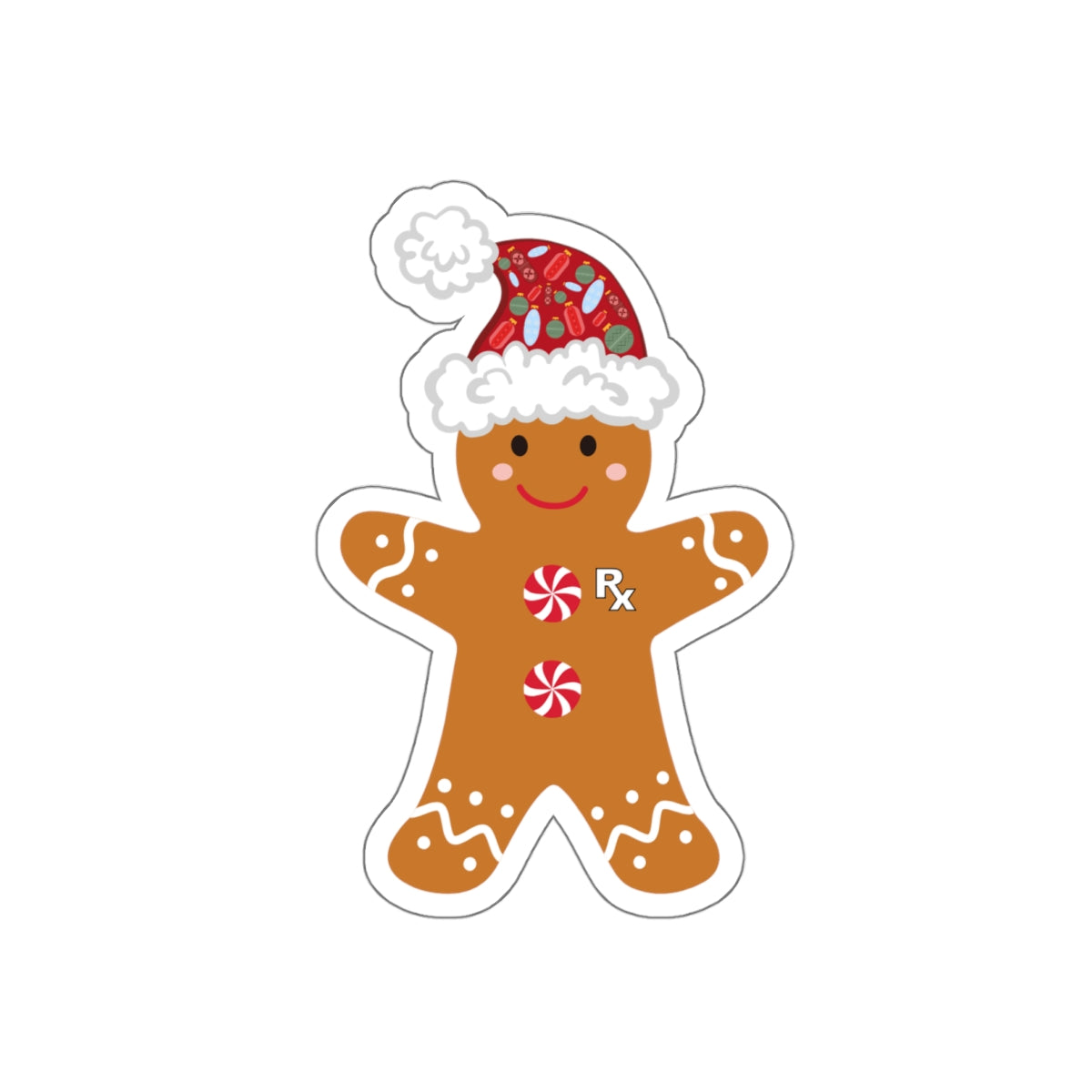 Rx Gingerbread Sticker #2