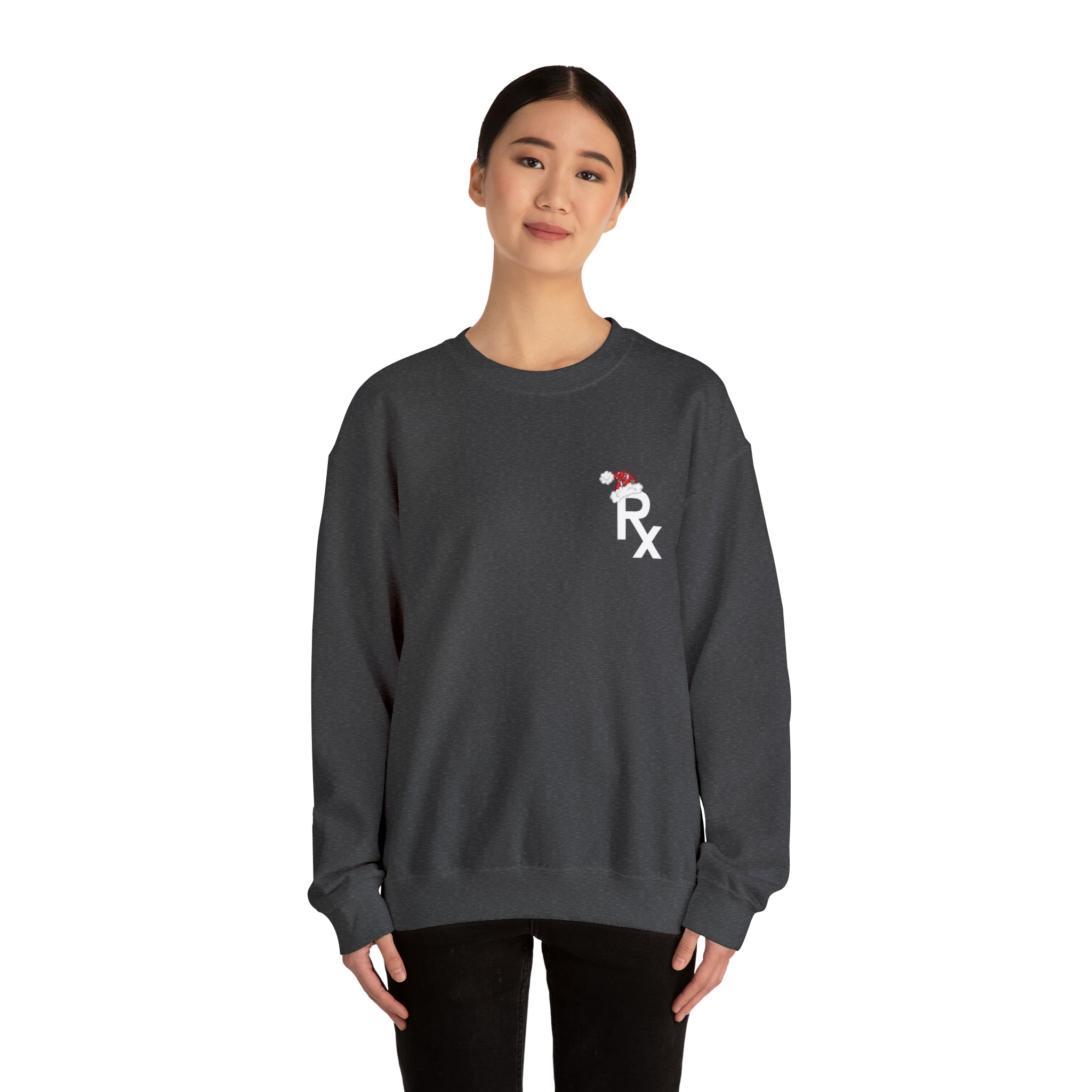 Rx Santa Hat - Unisex Heavy Blend™ Crewneck Sweatshirt