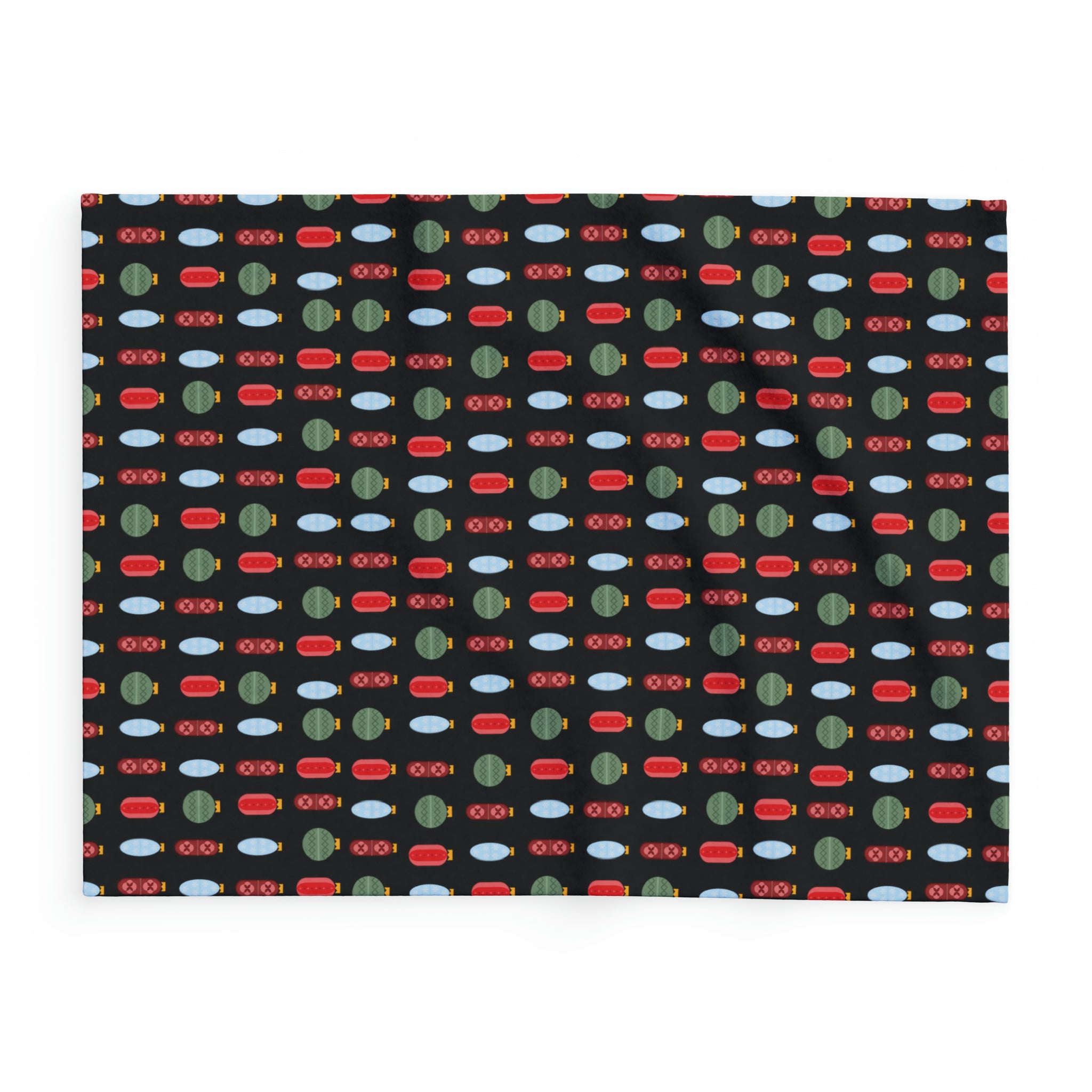 Pharmacy Pills Ornaments - Arctic Fleece Blanket (Black)
