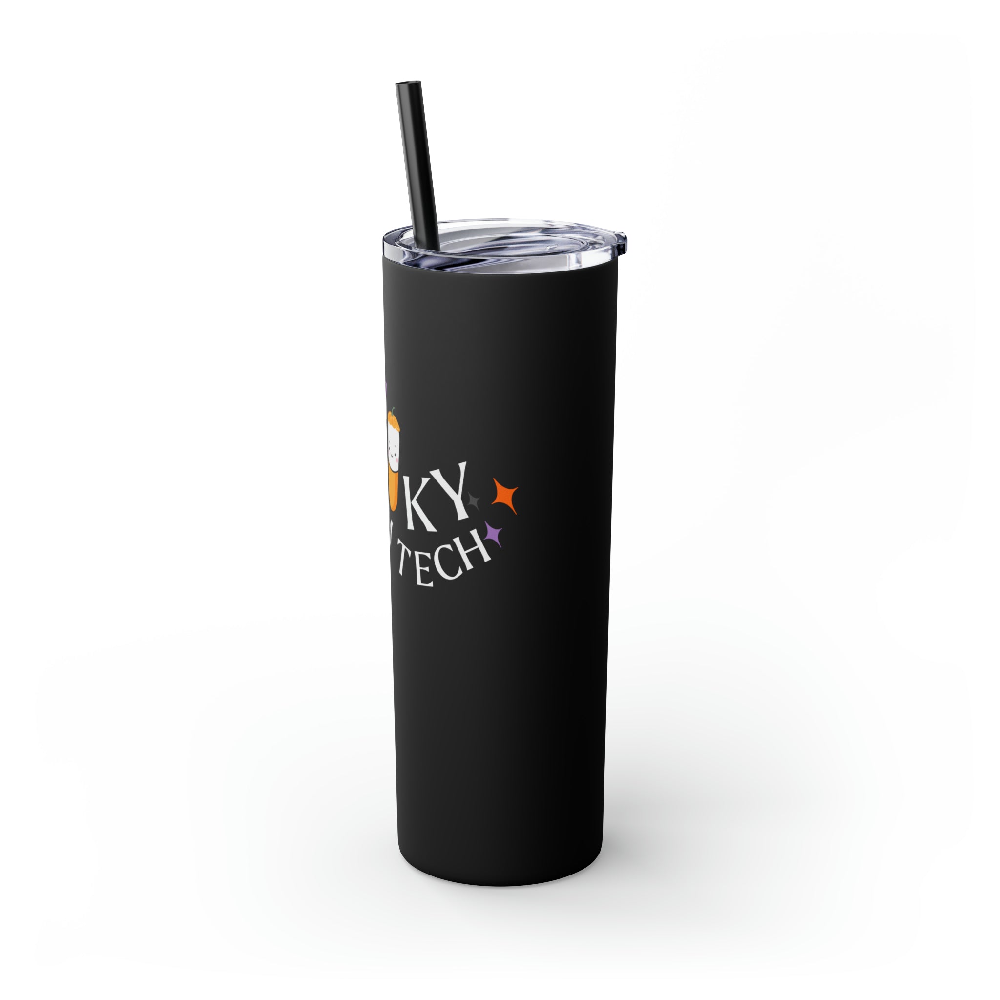 Spooky Pharm Tech Skinny Tumbler with Straw, 20oz