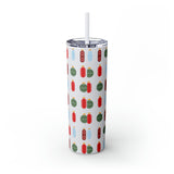 Pharmacy Pill Ornaments - Skinny Tumbler with Straw, 20oz