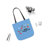 Merry Pharm Tech - Polyester Canvas Tote Bag (Blue)