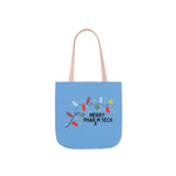 Merry Pharm Tech - Polyester Canvas Tote Bag (Blue)