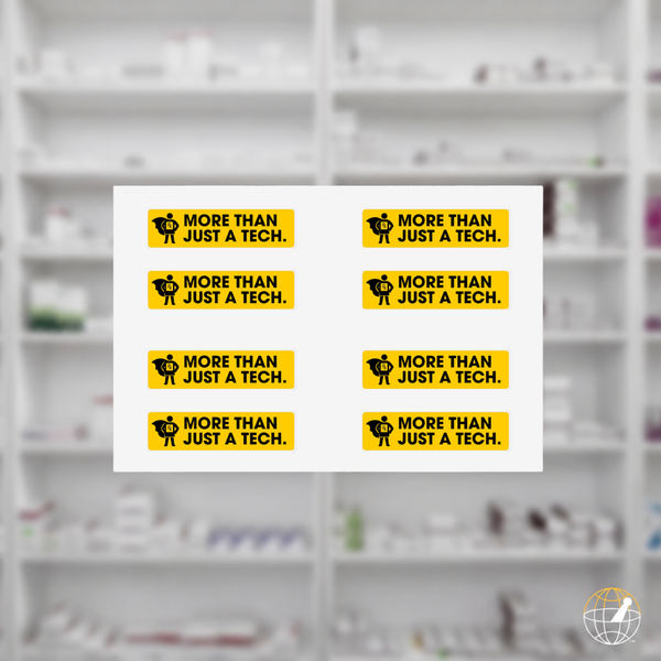More Than Just a Tech — World RxTech Day 2026 Auxiliary Label Sticker Sheet