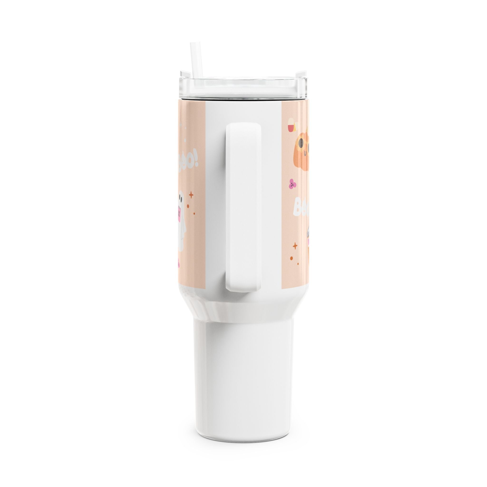 Groovy Rx Ghost & Pumpkin Pattern Tumbler, 40oz // Halloween