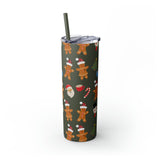 RX Gingerbreads - Skinny Tumbler with Straw, 20oz