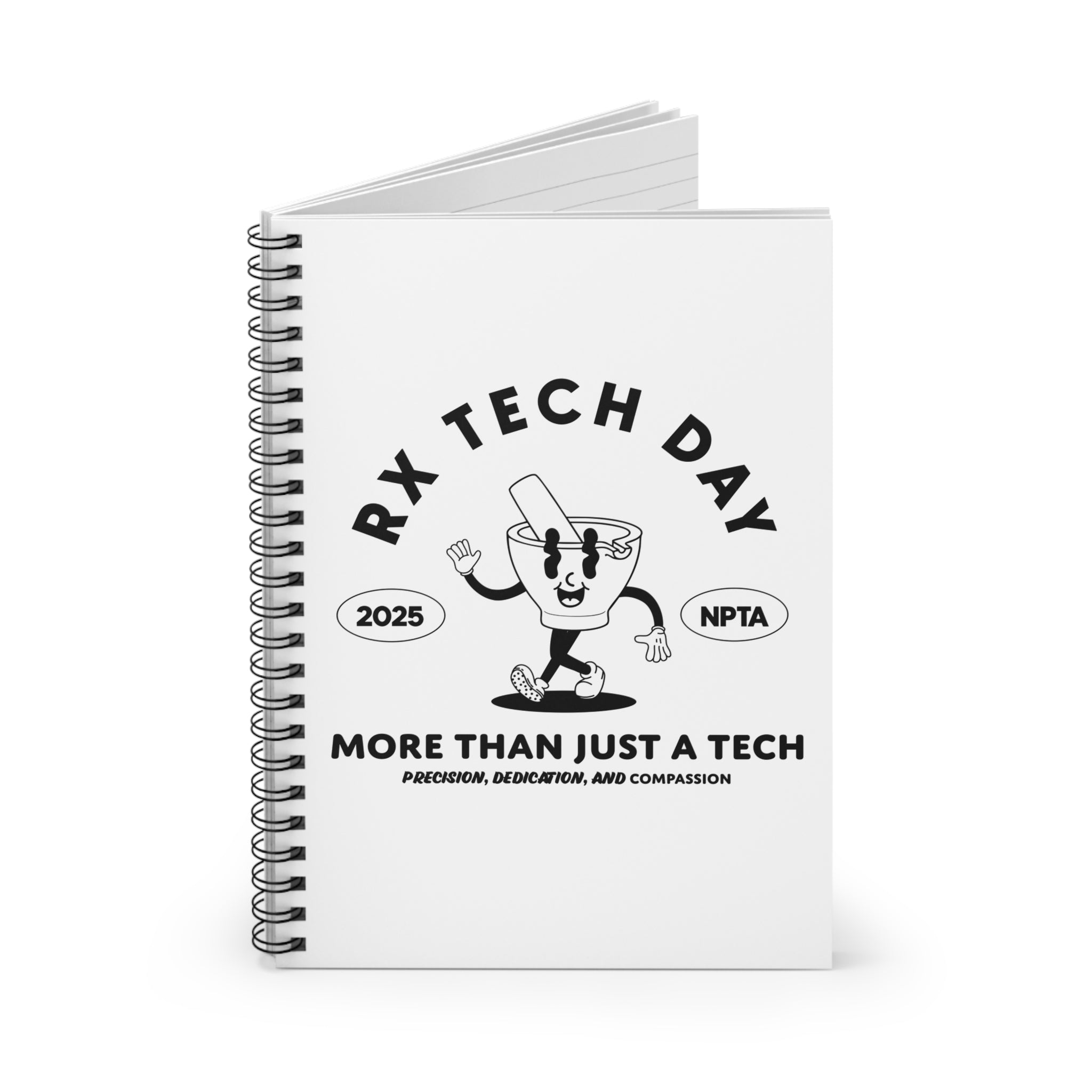 World Rx Tech Day 2025 Mortar Cartoon - Notebook