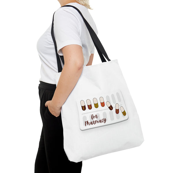 Falling for Pharmacy Tote Bag- White