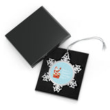 Santa's Favorite Pharmacy Tech Pewter Snowflake Ornament