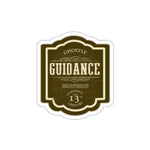 Ghostly Guidance Brown Sticker // Halloween