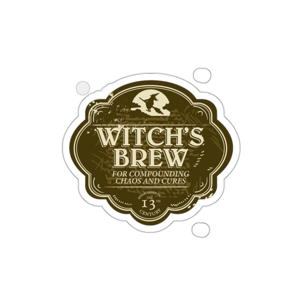 Witches Brew Brown Sticker // Halloween