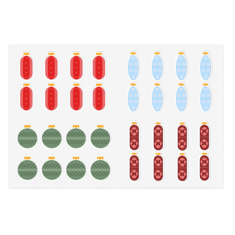 Pharmacy Pill Ornaments - Sticker Sheet