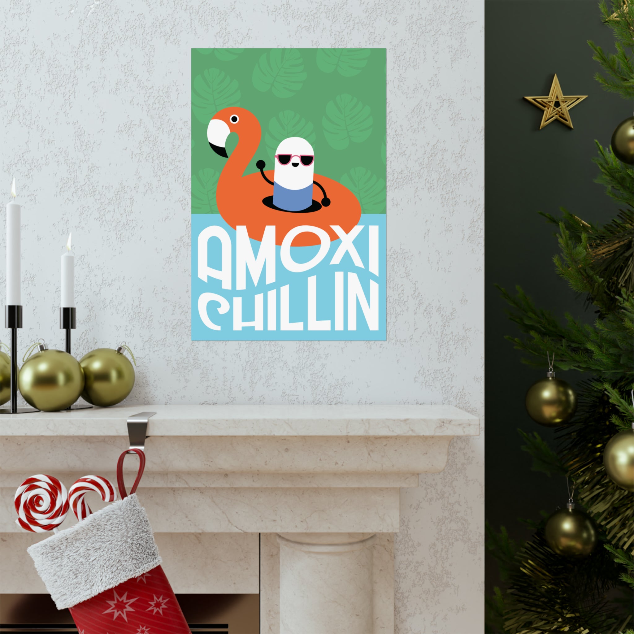 Amoxi-"Chillin" Matte Vertical Poster - Pharmacy Fun Decor