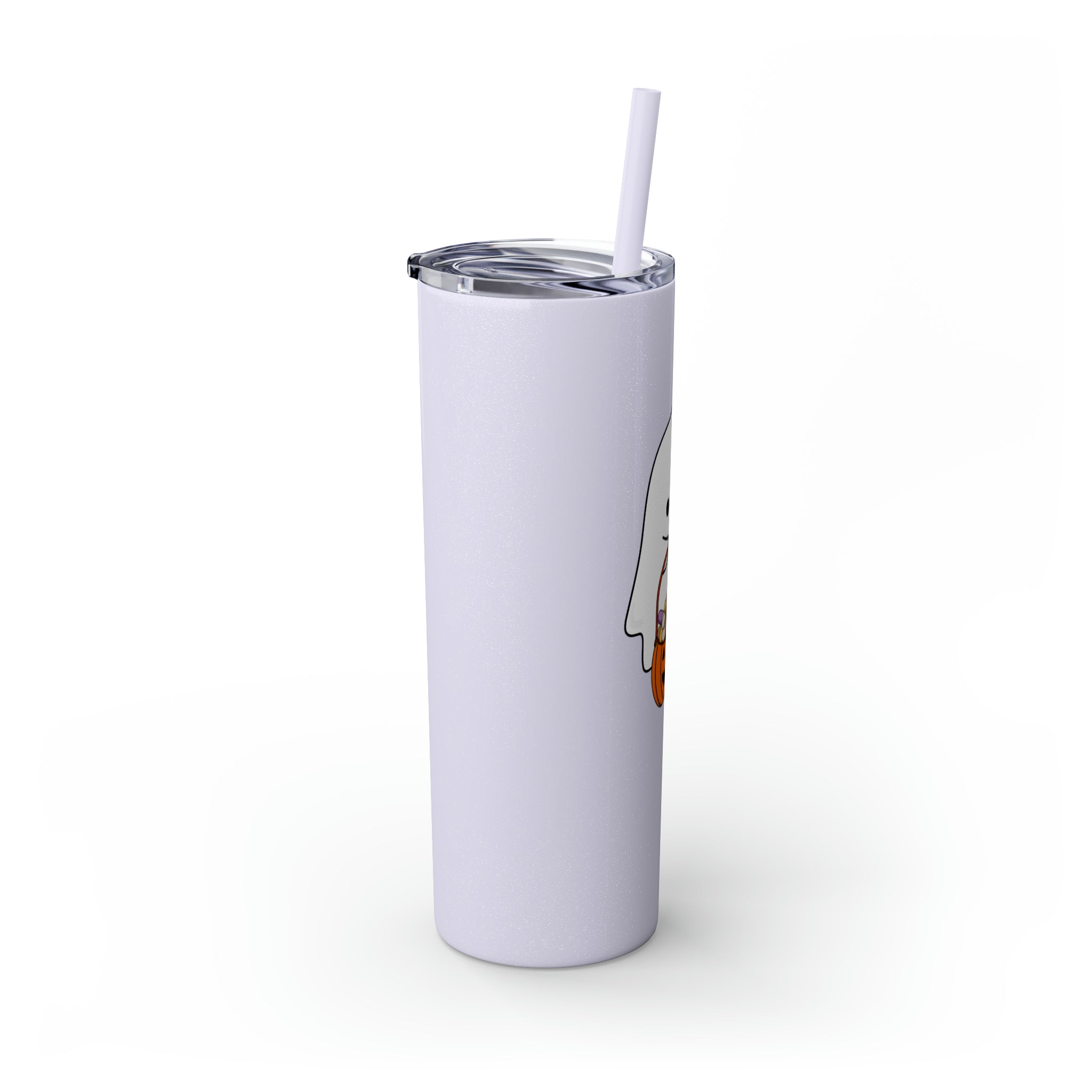 Ghost Trick or Treat Skinny Tumbler with Straw, 20oz