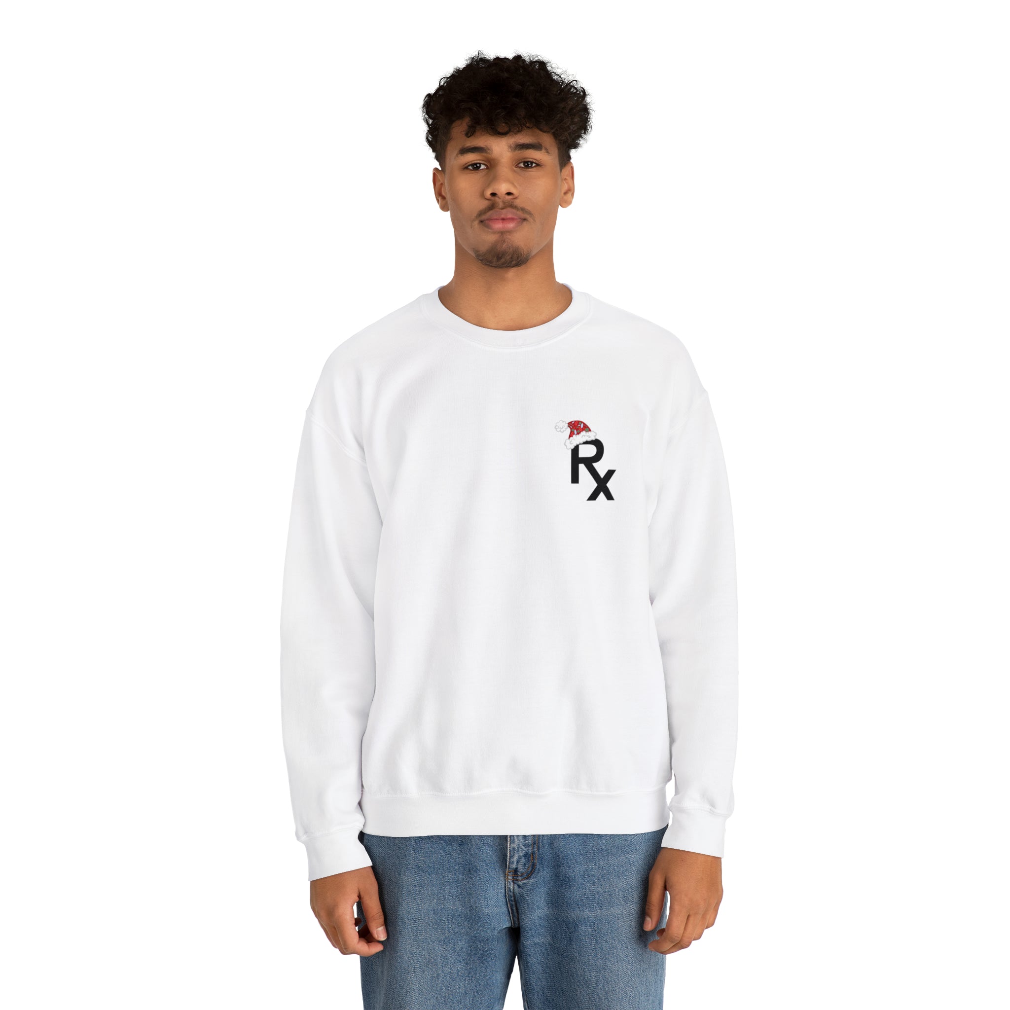 Rx Santa Hat - Unisex Heavy Blend™ Crewneck Sweatshirt