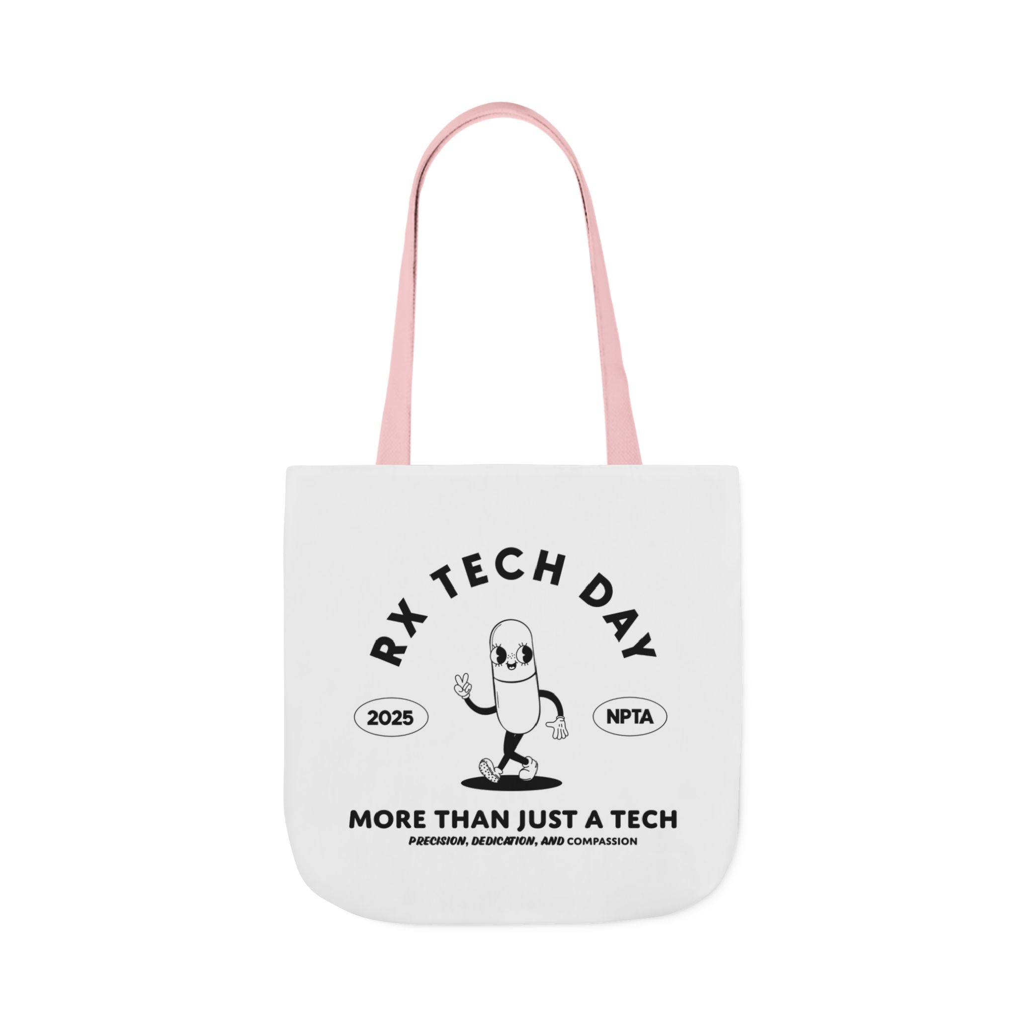 RxTech Day 2025 Pill Mascot - Polyester Canvas Tote Bag