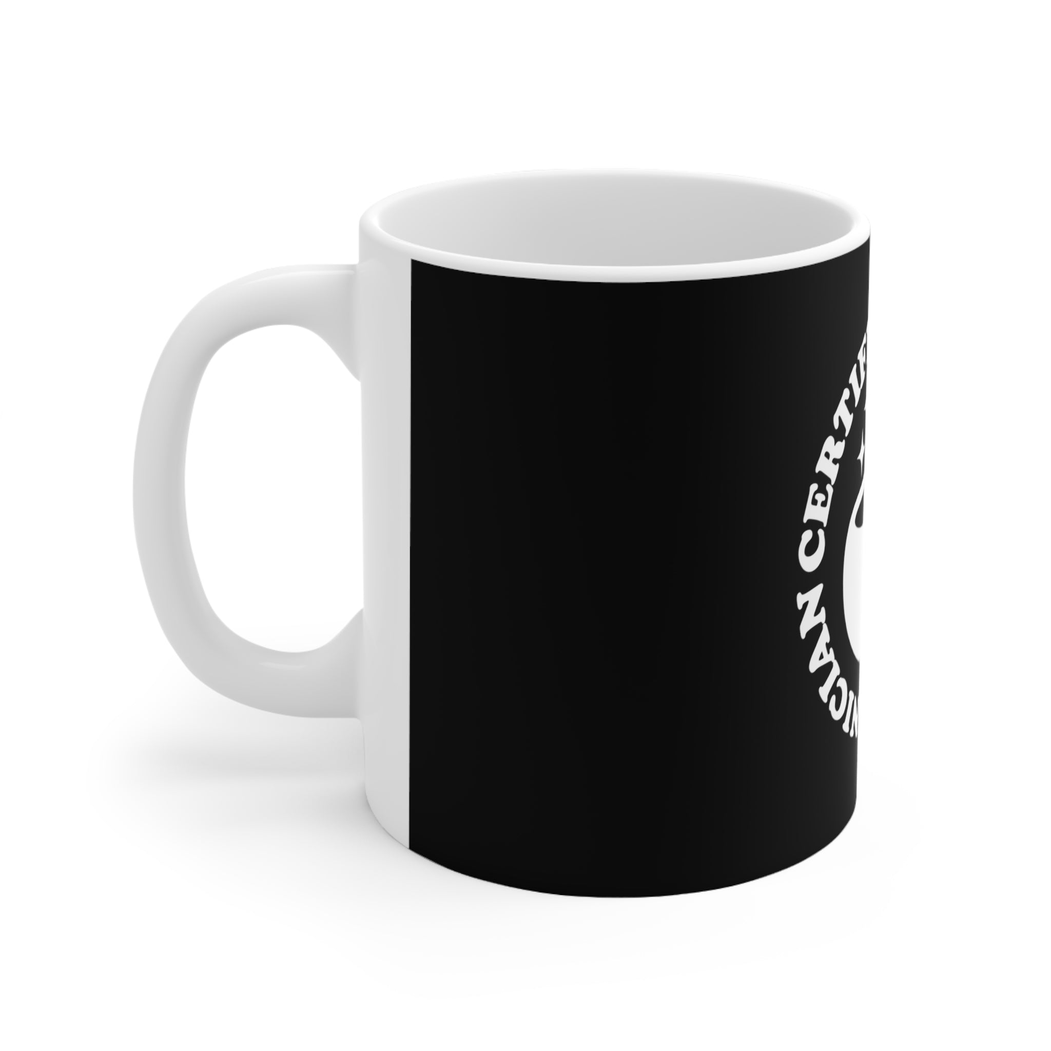 CPhT Mortar & Pestle Ceramic Mug 11oz- Black