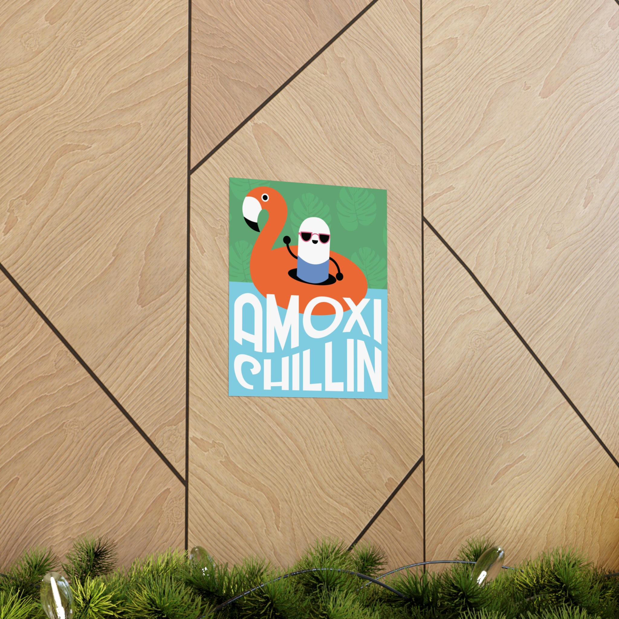 Amoxi-"Chillin" Matte Vertical Poster - Pharmacy Fun Decor
