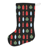 Pharmacy Pill Ornaments - Santa Stocking (Black)