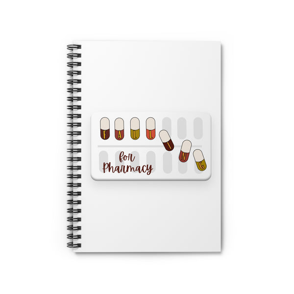 Falling for Pharmacy Notebook- White