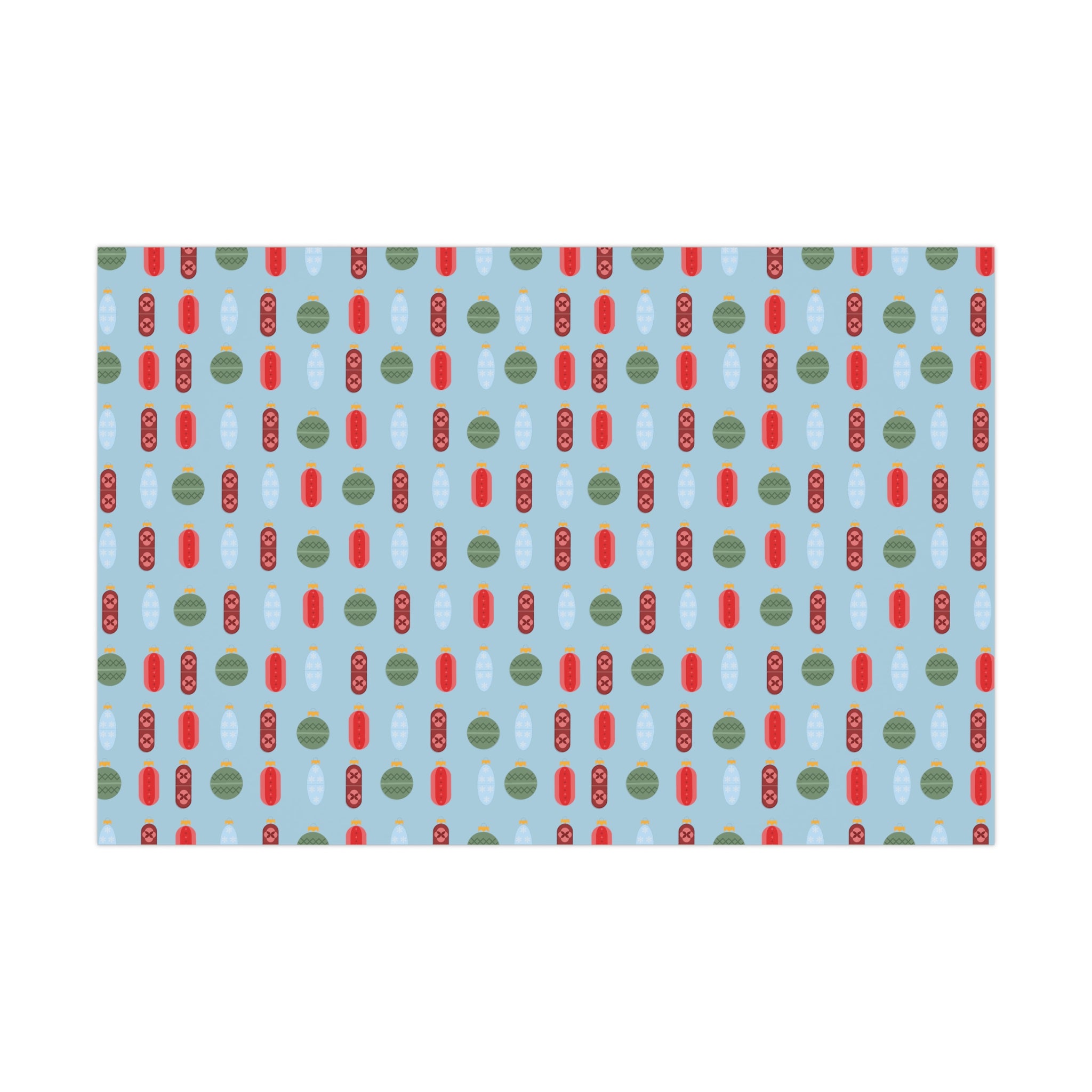 Pharmacy Pill Ornaments - Gift Wrap Papers (Blue)