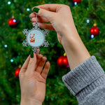 Santa's Favorite Pharmacy Tech Pewter Snowflake Ornament